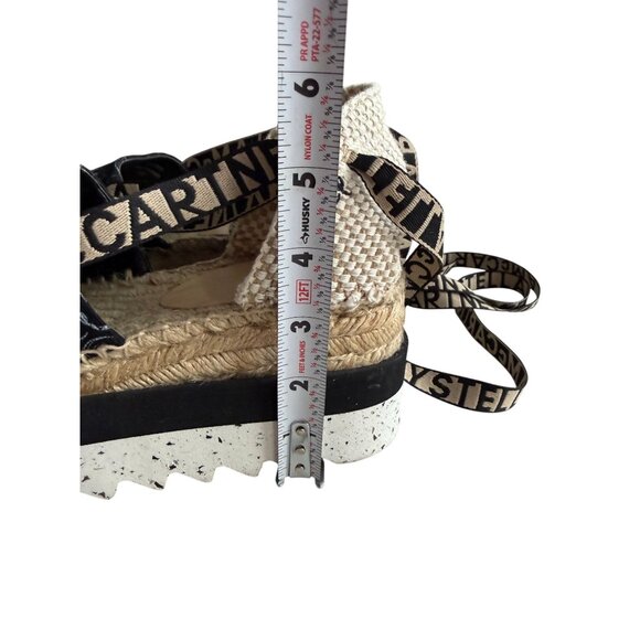 STELLA MCCARTNEY x Disney Mickey Mouse Platform Lace Up Espadrilles Sandals Size - Picture 6 of 14